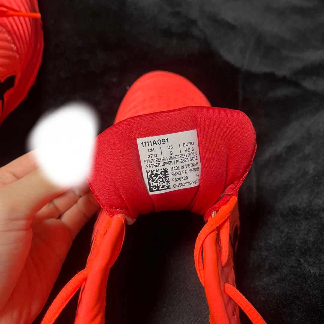 ASICS スパイクシューズ オレンジ　新品　未使用　27cm