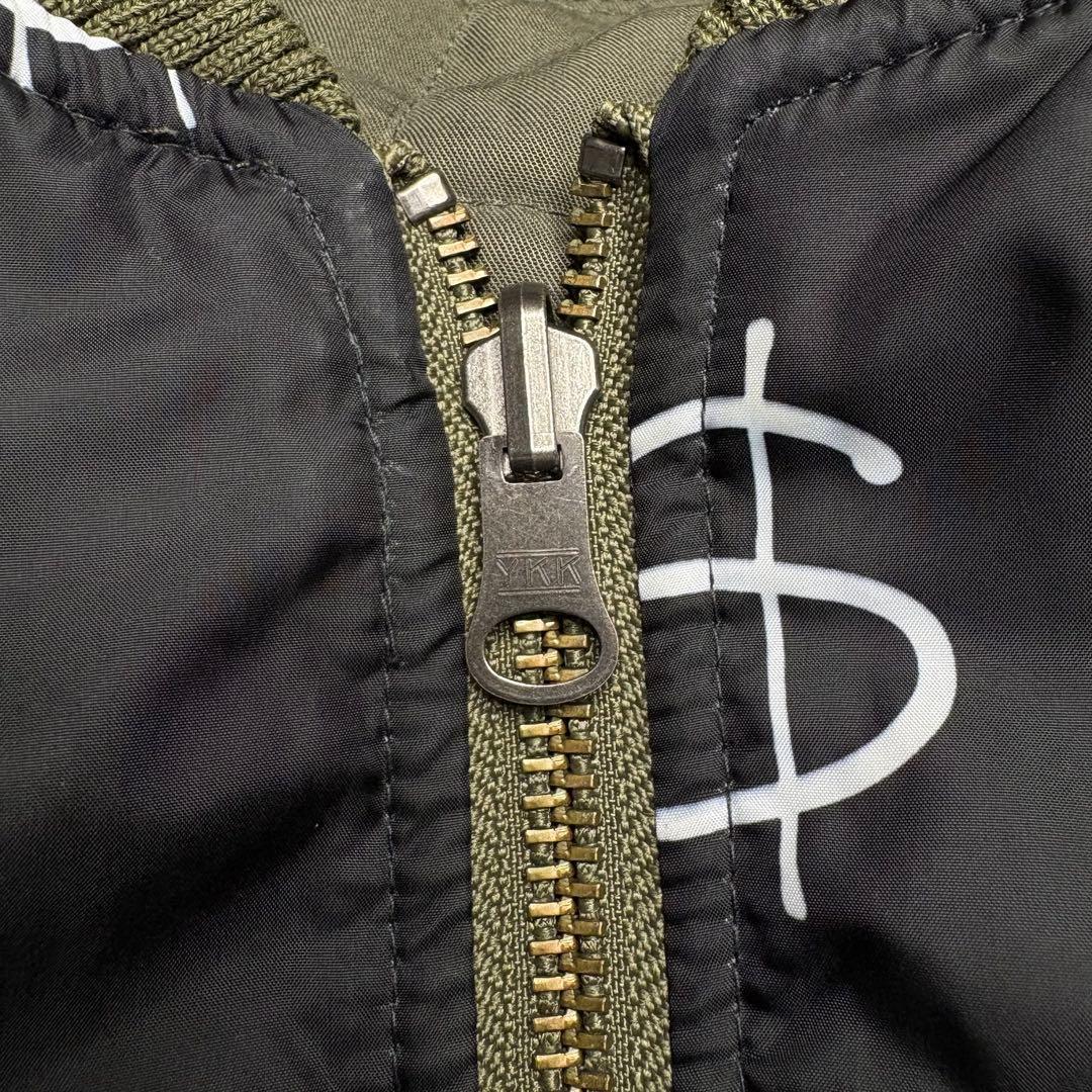 STUSSY ステューシー リバーシブル キルティング MA-1 ドルマーク S