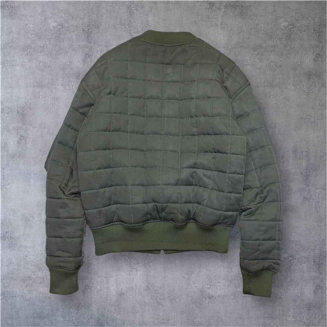 STUSSY ステューシー リバーシブル キルティング MA-1 ドルマーク S