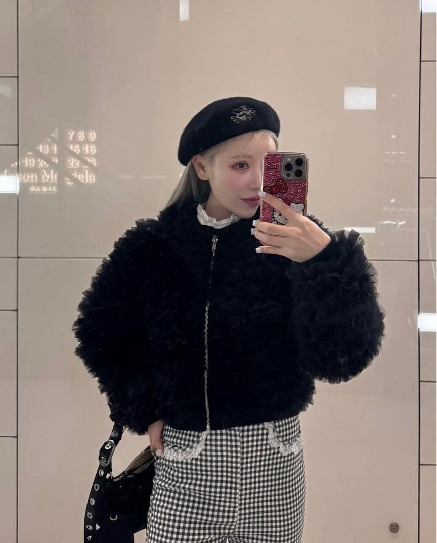 ジャケット・アウター Ballerina volume tulle jacket