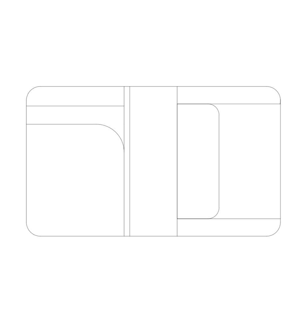 オーダー品　コンパクト財布　ロカドコードバン