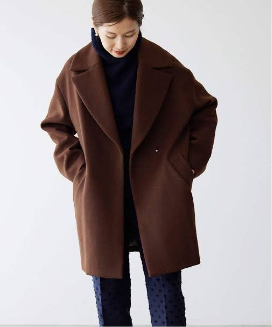 IENA / コクーンショートコート MANTECO