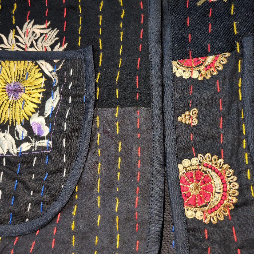 So キルトベスト　ブラックロング