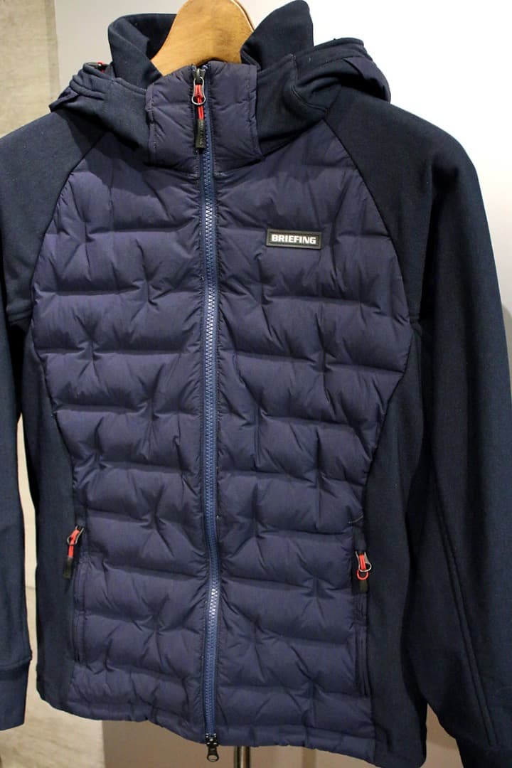 ひろろブリーフィングゴルフ ハイブリッドダウンパーカ　ネイビー メンズ S