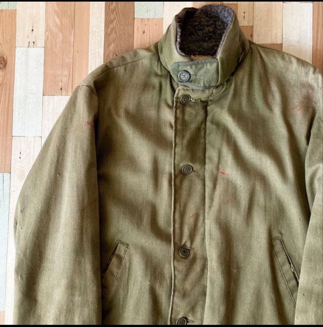60s ヴィンテージ N-1 デッキジャケット 民間用 ボアジャケット グリーン