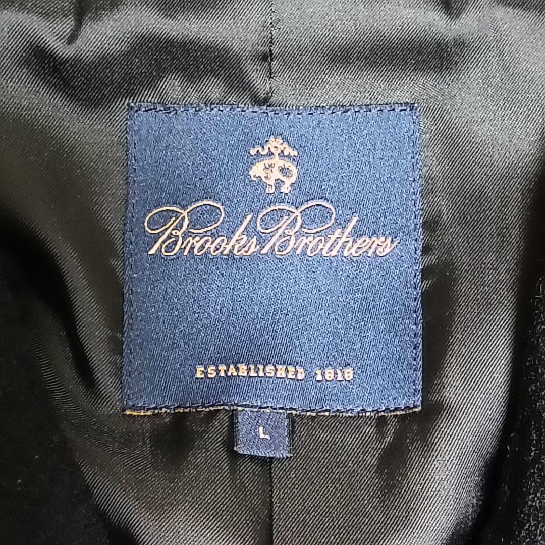 【未使用級】ブルックスブラザーズ ピーコート ダブル ウール ダークネイビー L