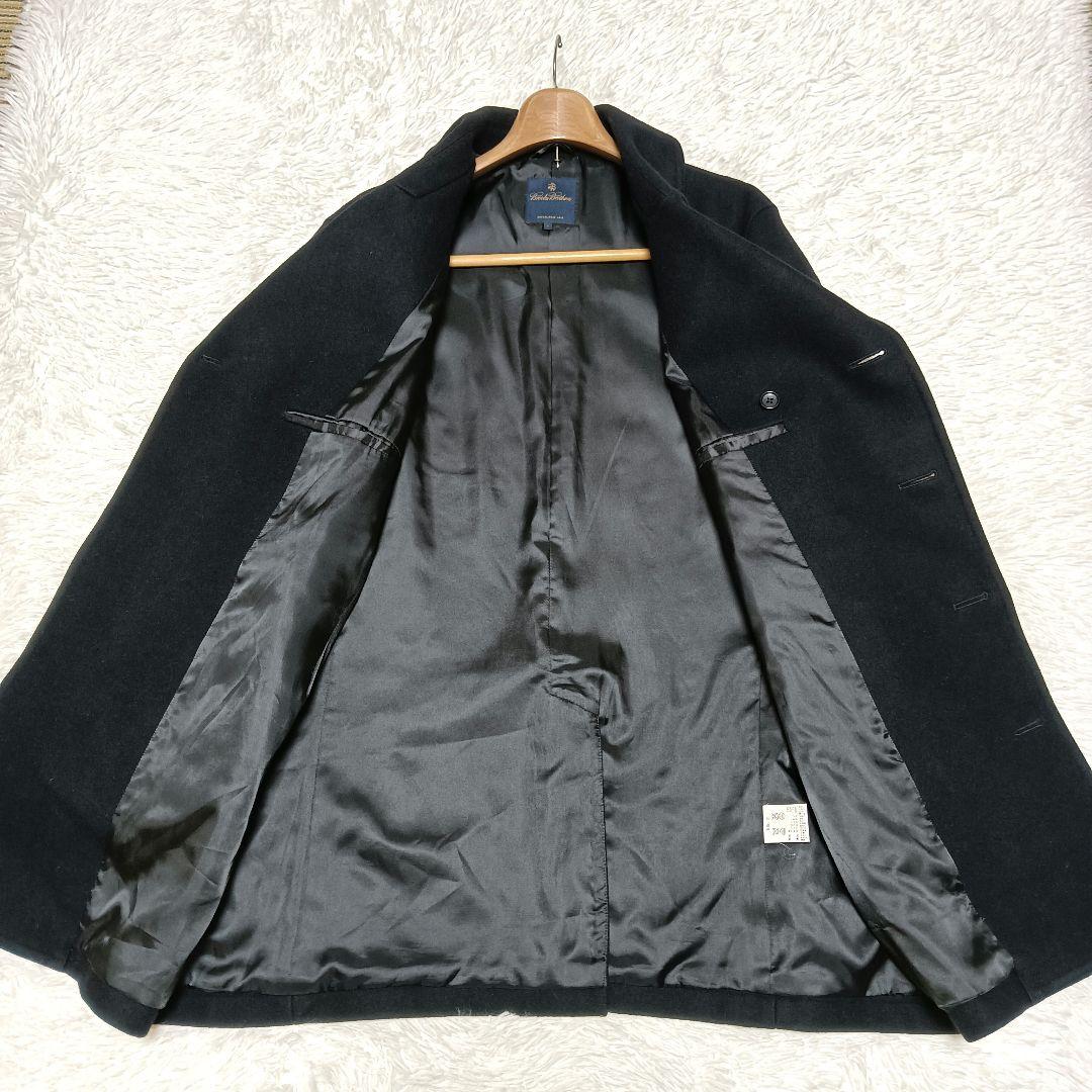 【未使用級】ブルックスブラザーズ ピーコート ダブル ウール ダークネイビー L