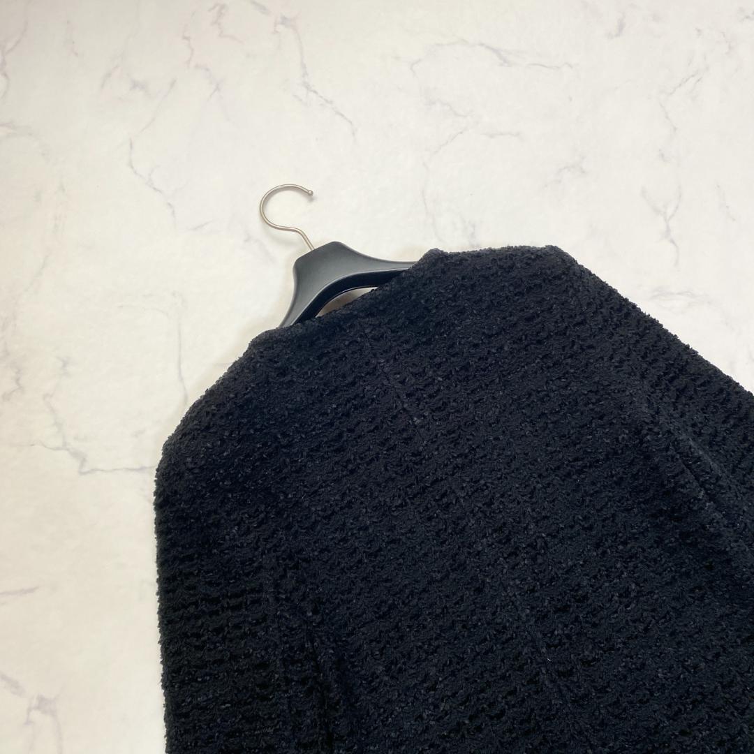 美品✨フォクシー クチュールニット ノーカラージャケット 40 4ポケット