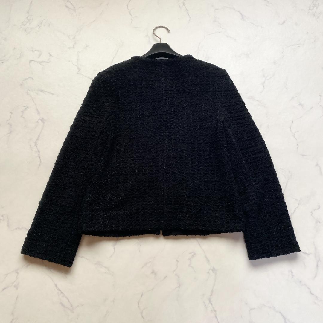 美品✨フォクシー クチュールニット ノーカラージャケット 40 4ポケット