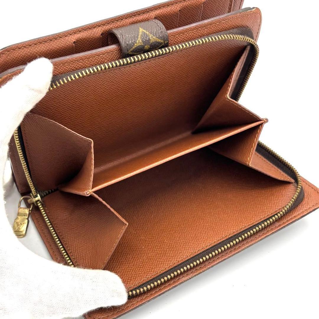 ルイヴィトン モノグラム ポルトパピエジップ ラウンドファスナー 二つ折り財布