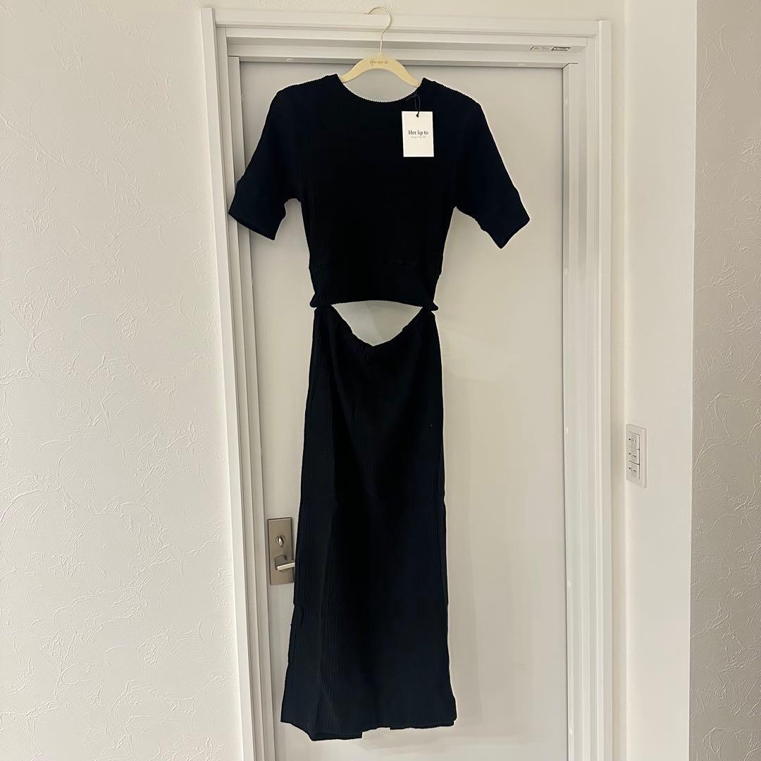 Her lip to 2way Ribbed Dress ワンピース　値下げ！
