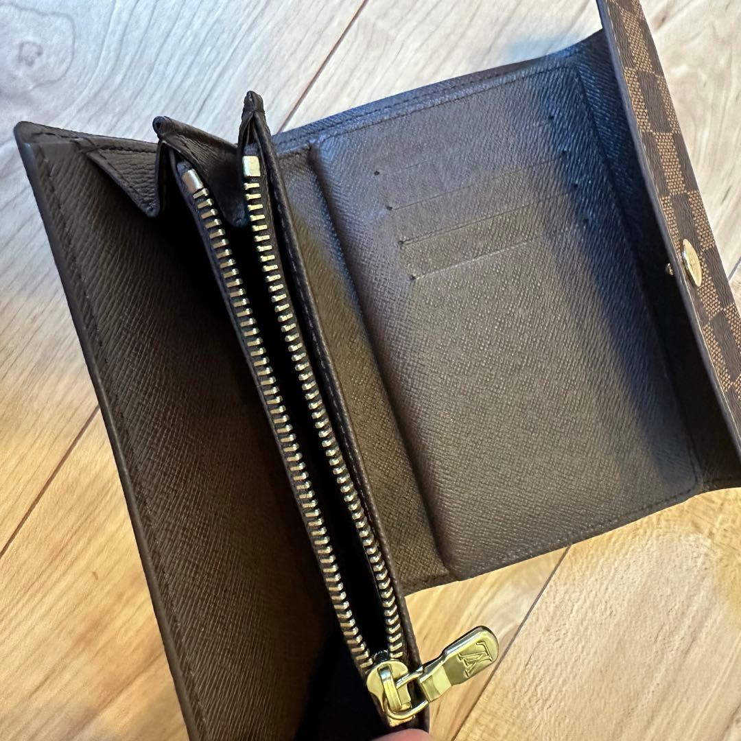 【超美品】LOUIS VUITTONルイヴィトン アレクサンドラ ダミエ　財布