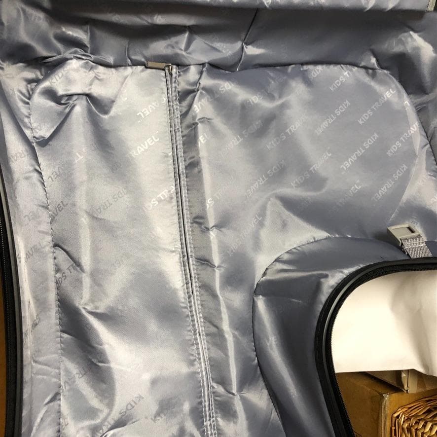 【中古】子供が乗れるキャリーケース キッズトラベル Mサイズ ブラックZ6