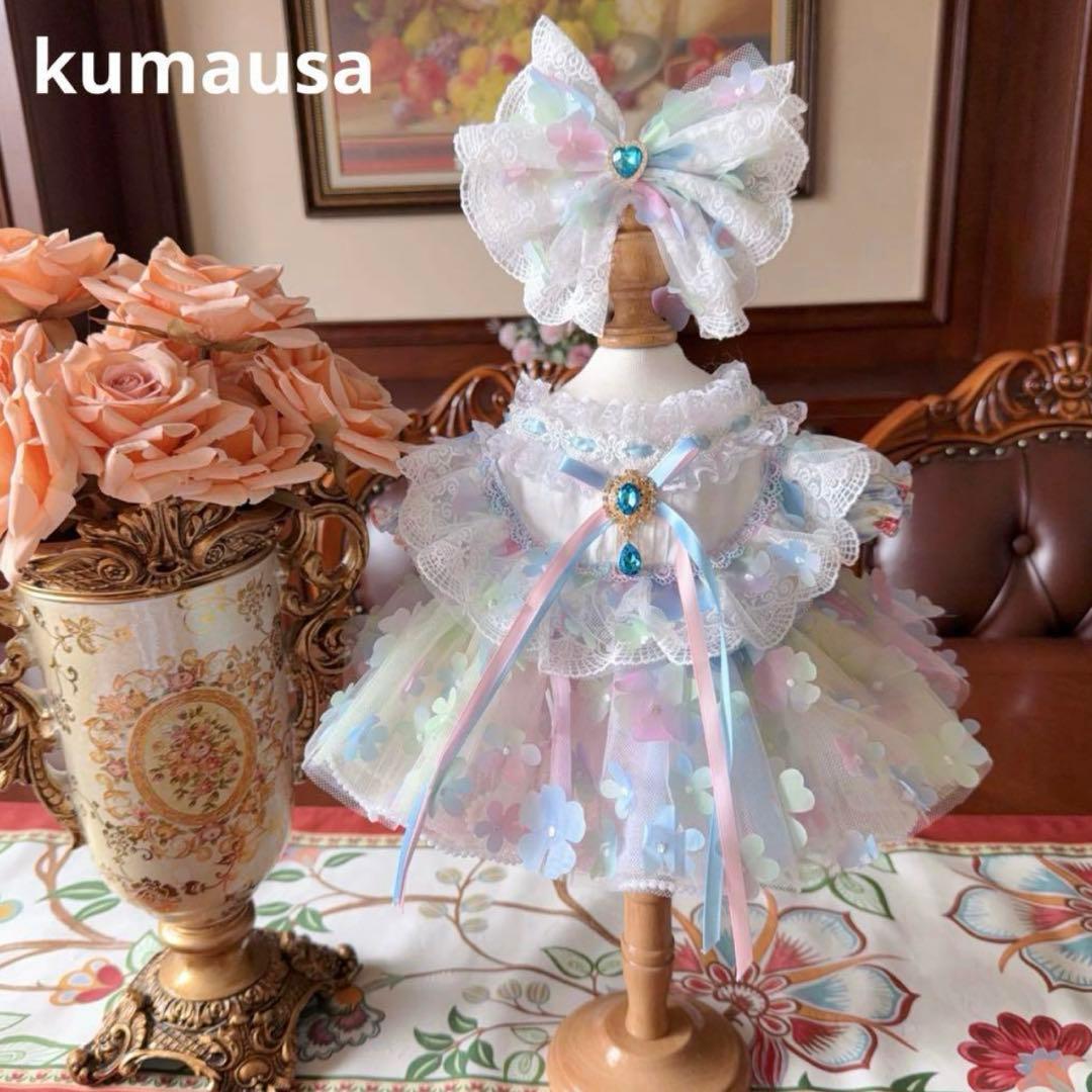 10cm人型ぬいぐるみ着せ替えワンピース　2着