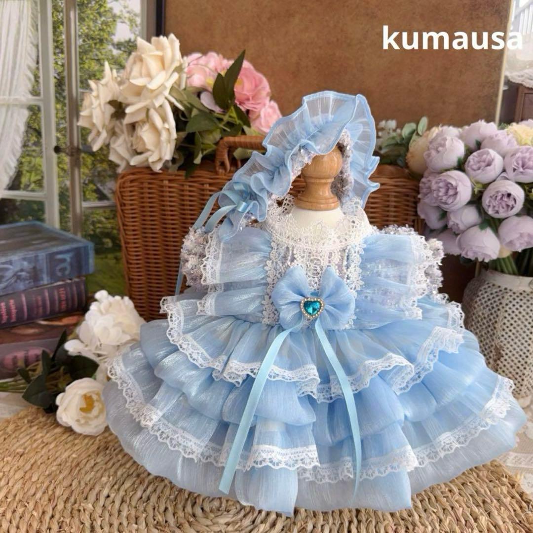 10cm人型ぬいぐるみ着せ替えワンピース　2着