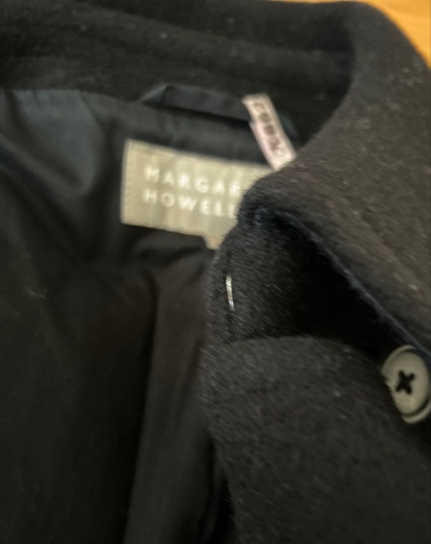 MARGARET HOWELL マーガレットハウエル ピーコートブラック