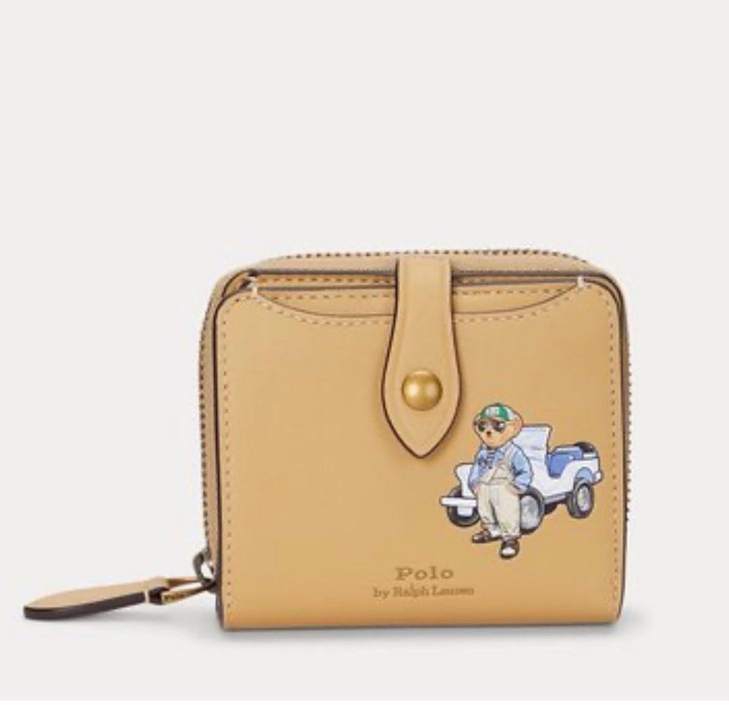 【新品未使用】ポロラルフローレン　ポロベア レザー　財布 小銭入れ付