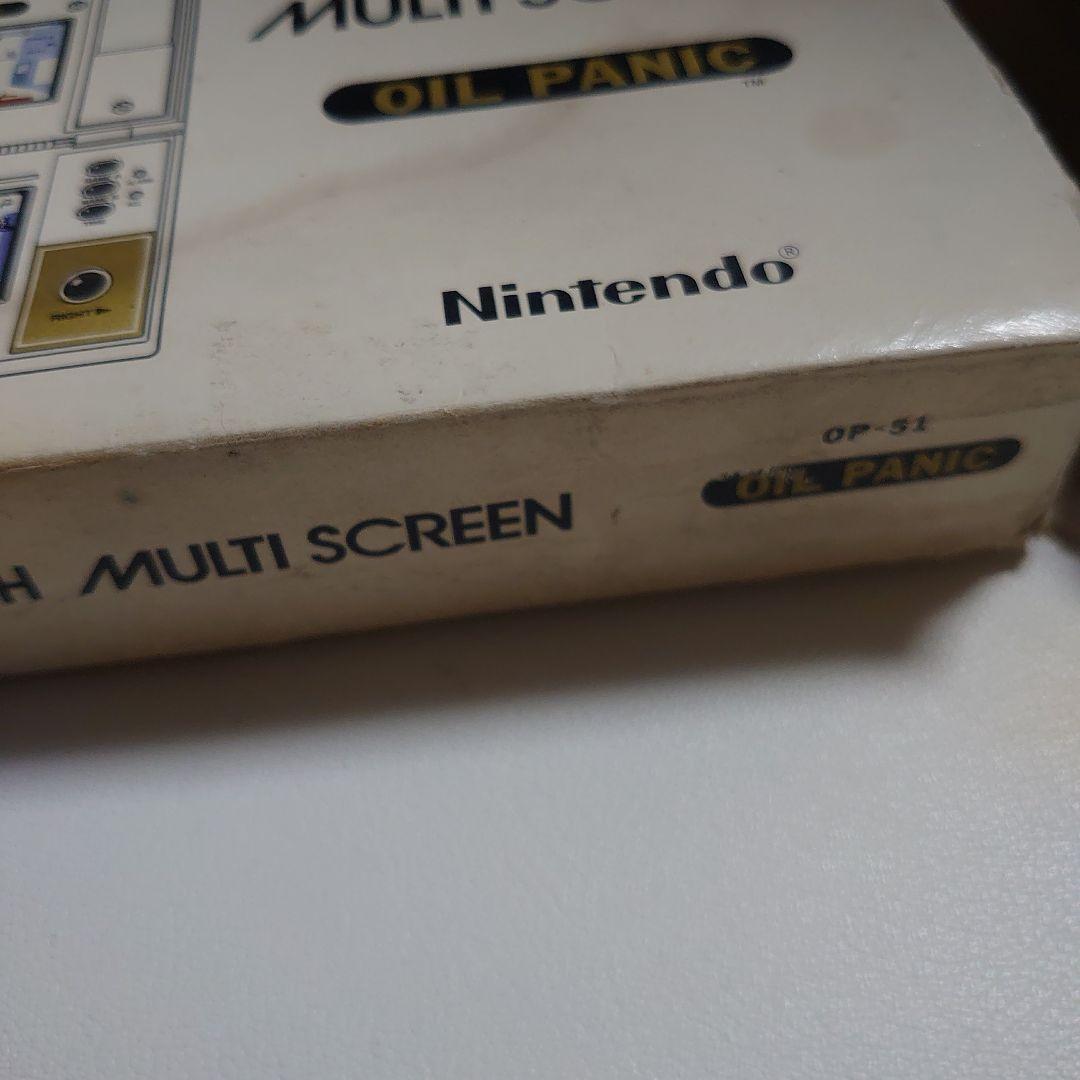 【ジャンク品】『オイルパニック』任天堂 ゲームウォッチ 箱・説明書付属