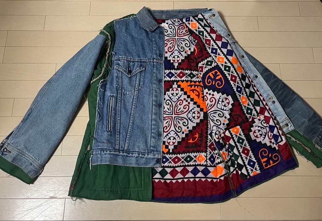 Needles Jean Jacket + Rug リメイク