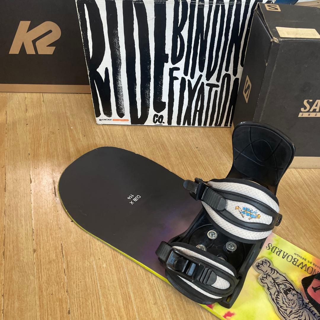 GRAY×SALOMON　キッズスノーボードセット　サロモンバイン付4点セット