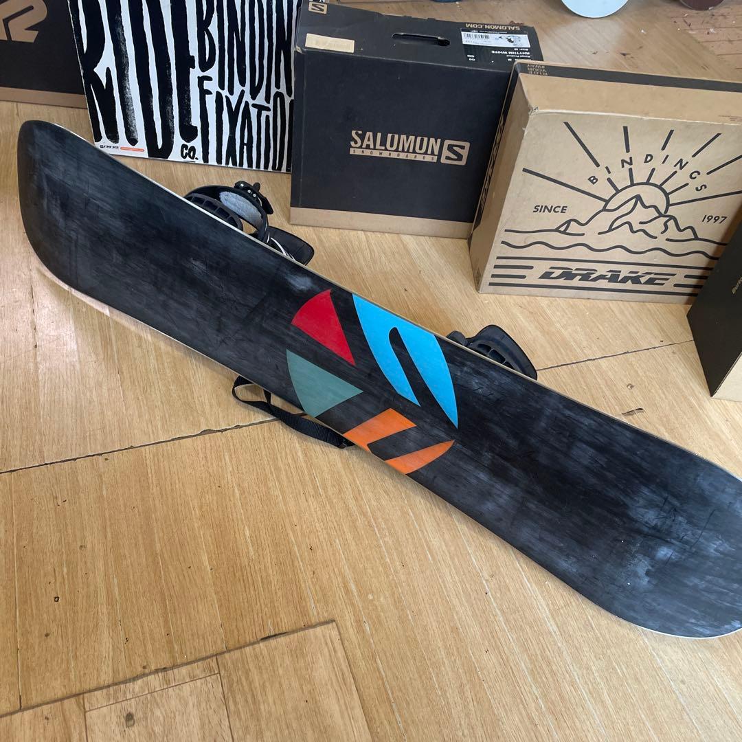 GRAY×SALOMON　キッズスノーボードセット　サロモンバイン付4点セット