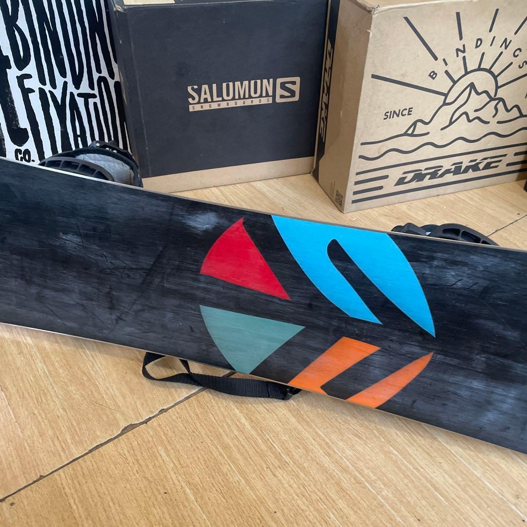 GRAY×SALOMON　キッズスノーボードセット　サロモンバイン付4点セット