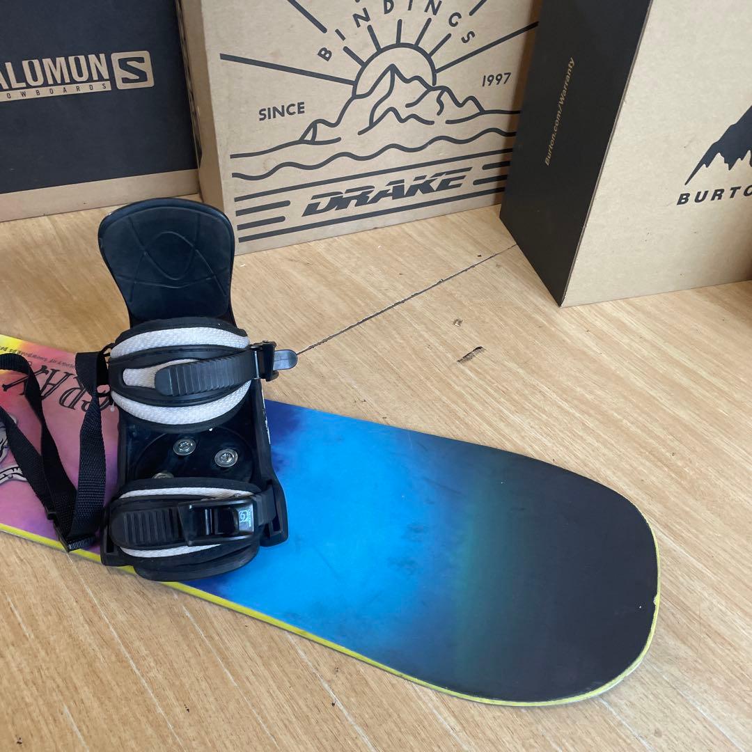 GRAY×SALOMON　キッズスノーボードセット　サロモンバイン付4点セット