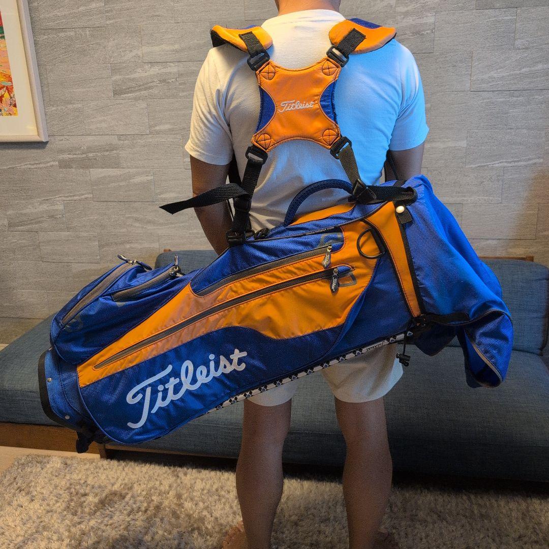 お値下げ！！ハワイ限定／Titleist　スタンドゴルフバッグ 青/オレンジ