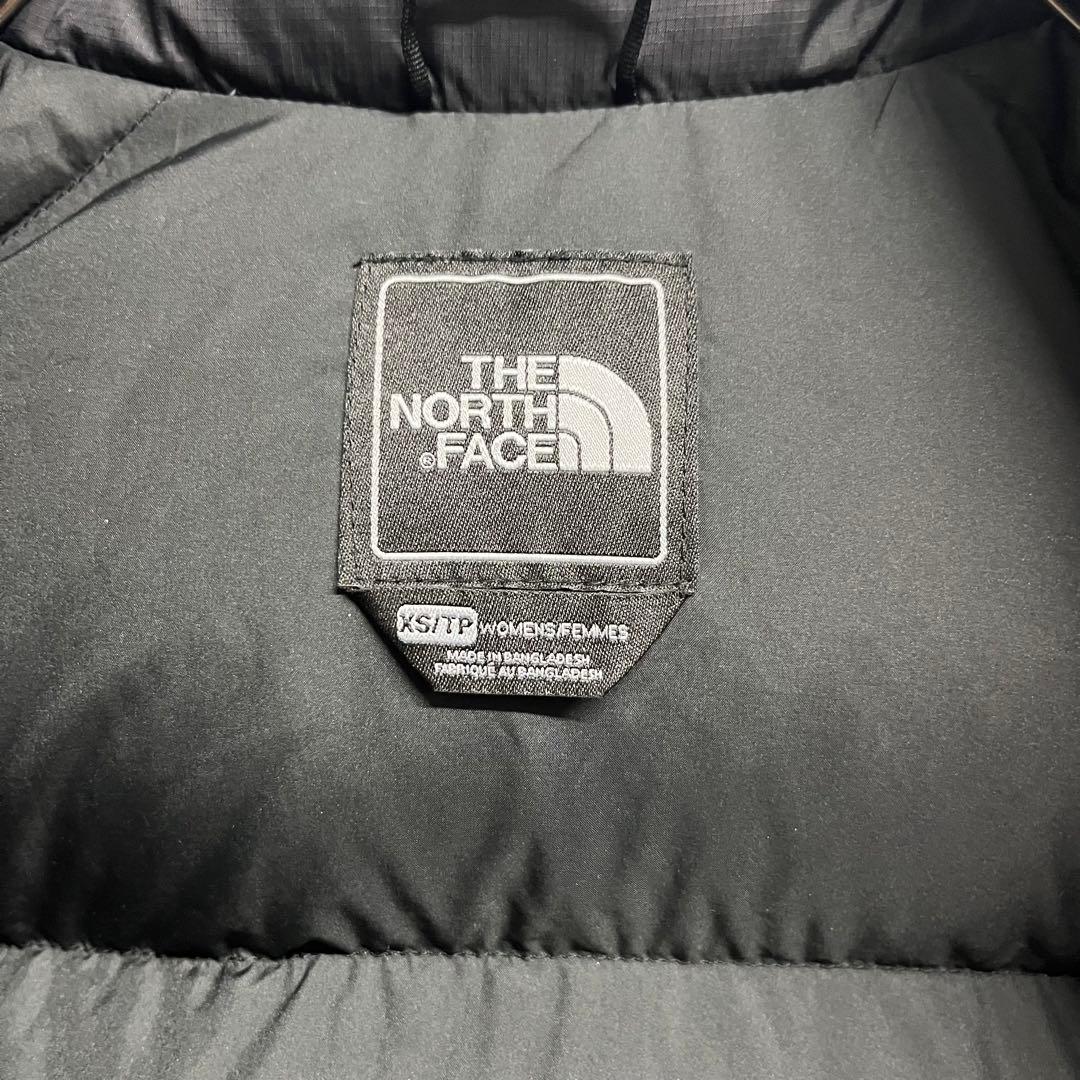 31【人気】ノースフェイス　ダウンベスト　ヌプシ　レディースXS　黒　ブラック