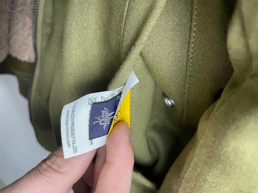 TOYSMcCOY1945終戦期モデルB15A純羊毛カラー加厚フライトジャケット