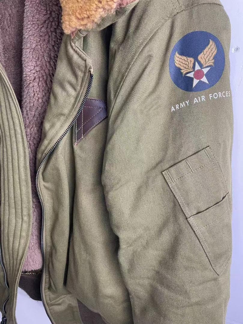 TOYSMcCOY1945終戦期モデルB15A純羊毛カラー加厚フライトジャケット