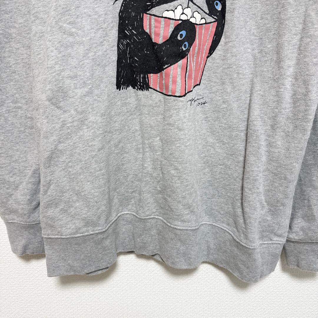 ヒグチユウコ ボリス雑貨店 トレーナー 3Dメガネで鑑賞中 2XL