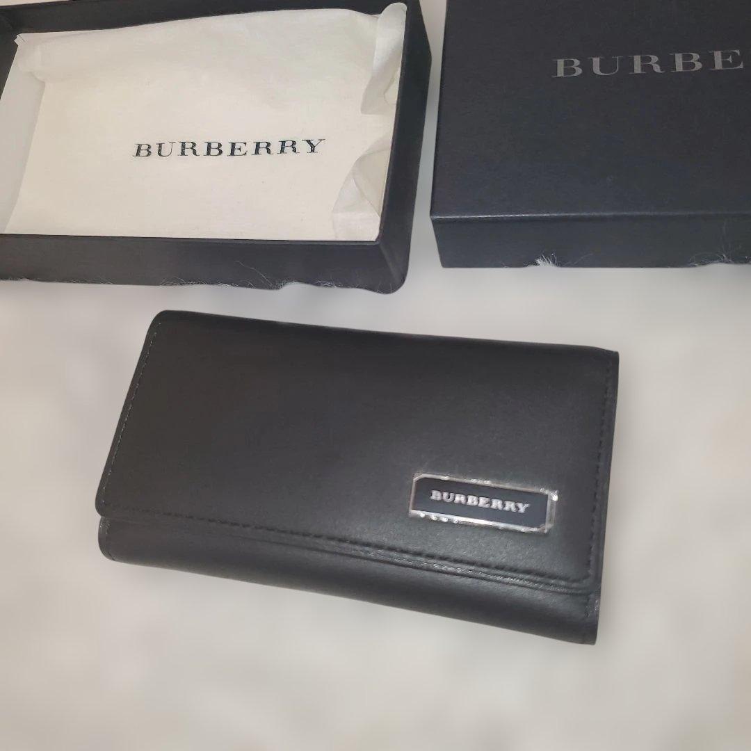 ⭐未使用⭐BURBERRY ノバチェック キーケース レザー ブラック