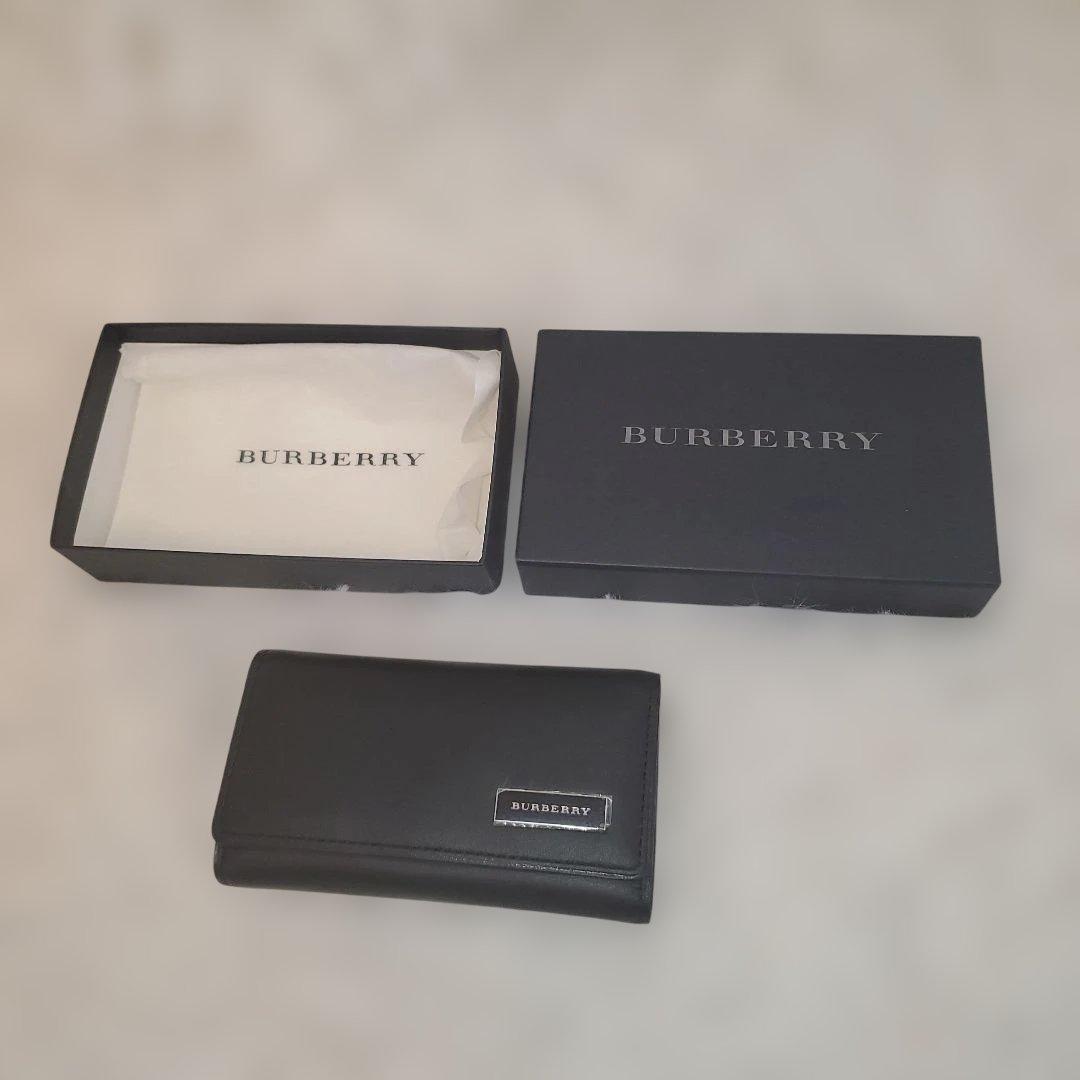 ⭐未使用⭐BURBERRY ノバチェック キーケース レザー ブラック
