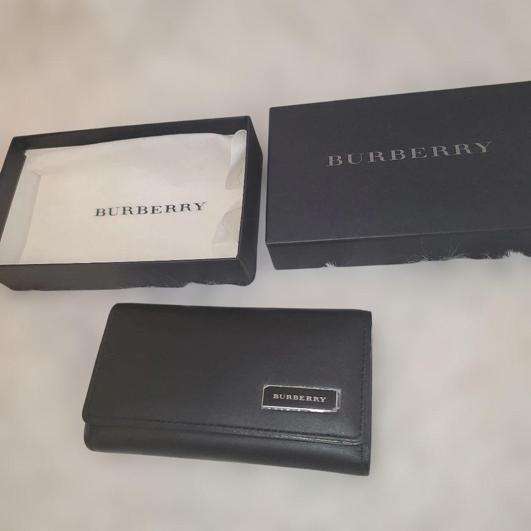 ⭐未使用⭐BURBERRY ノバチェック キーケース レザー ブラック