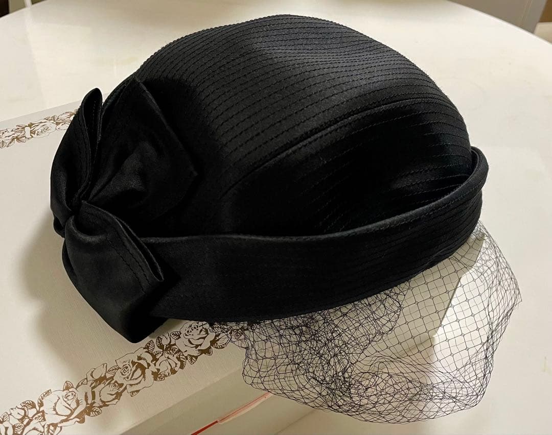 maxim ブラックリボン付きハット