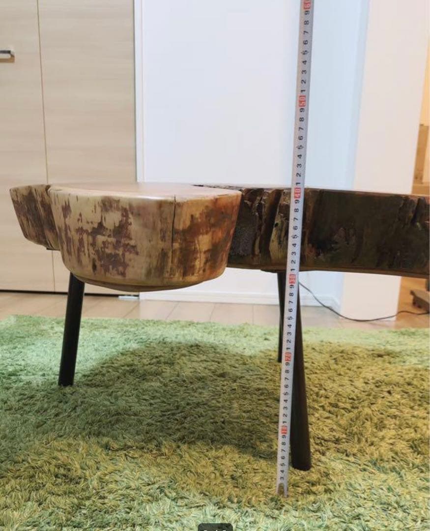 輪切り一枚板コーヒーテーブル