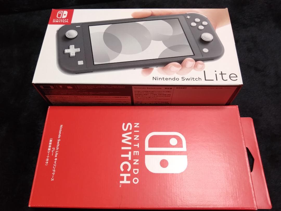 Nintendo Switch Lite グレー 本体一式 純正キャリングケース