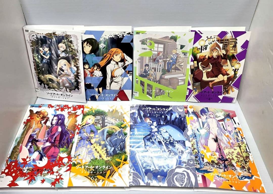 ソードアート・オンライン　アリシゼーション １期+２期　全16巻　レンタルDVD