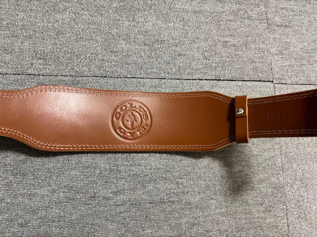 【美品】ゴールドジム(GOLD`S GYM) プロレザーベルト サイズ S