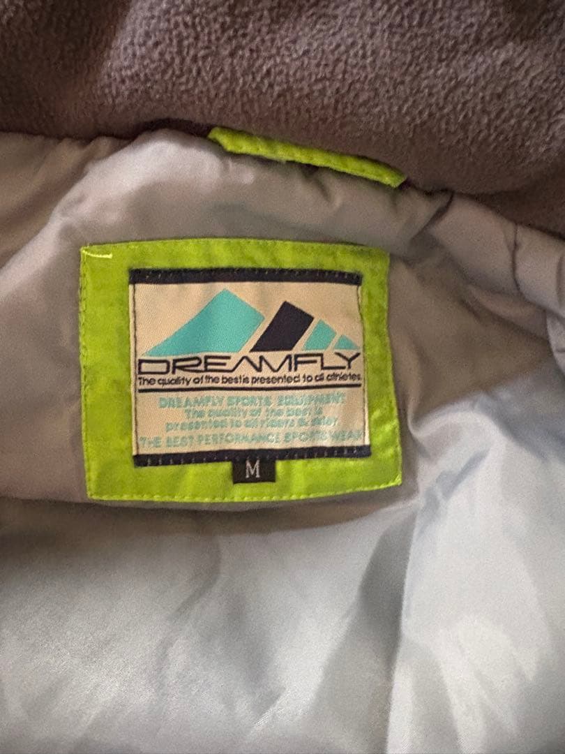 DREAMFLY スキーウェア Mサイズ 緑/黒