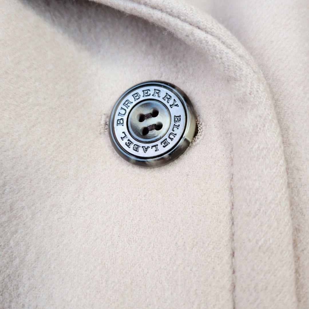 バーバリーブルーレーベル Pコート ウール100% ベージュ 38 M