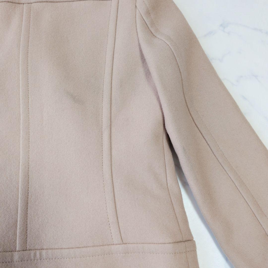 バーバリーブルーレーベル Pコート ウール100% ベージュ 38 M