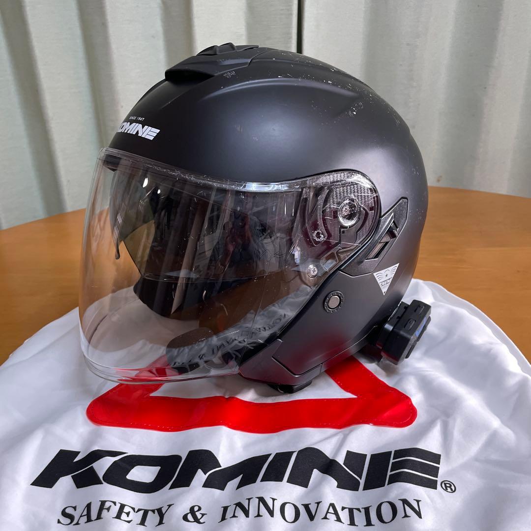 インカム付きバイクヘルメット2個 カブトエクシード2＋コミネHK-172送料無料