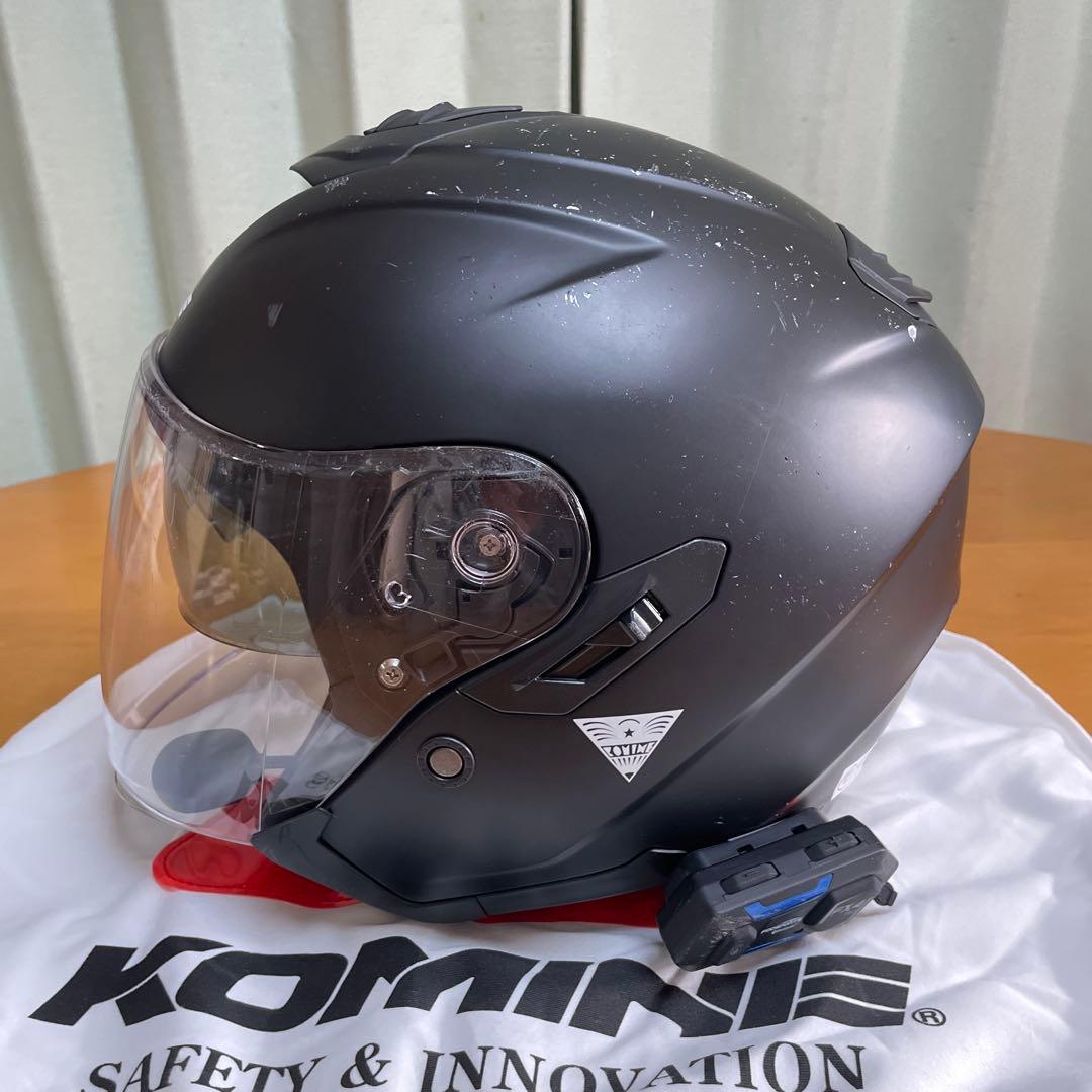 インカム付きバイクヘルメット2個 カブトエクシード2＋コミネHK-172送料無料