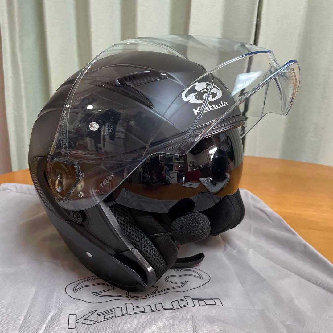 インカム付きバイクヘルメット2個 カブトエクシード2＋コミネHK-172送料無料