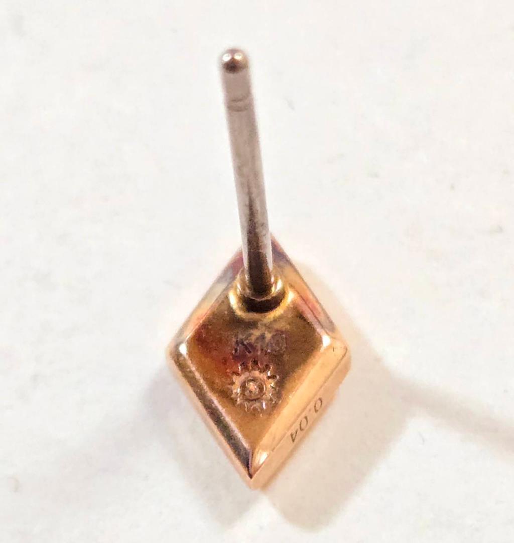 PUERTA DEL SOL 10金 ダイヤモンド ピアス ダイヤデザイン