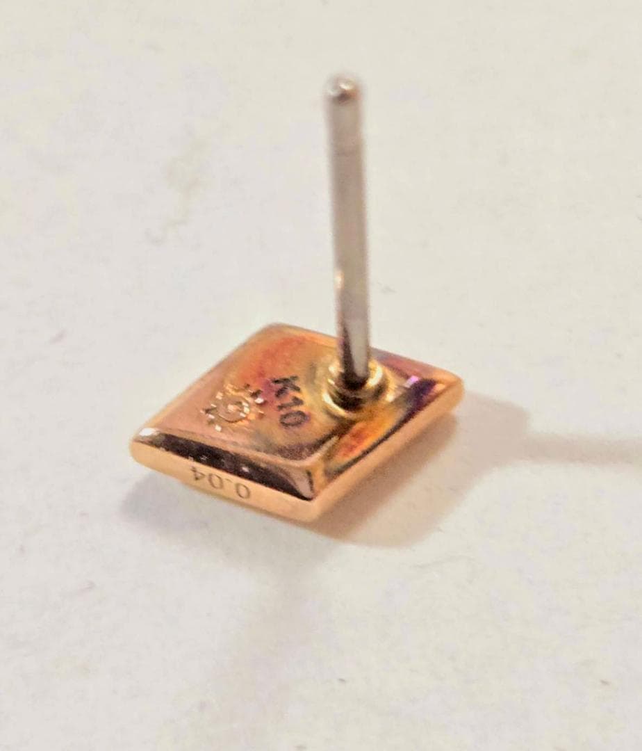 PUERTA DEL SOL 10金 ダイヤモンド ピアス ダイヤデザイン