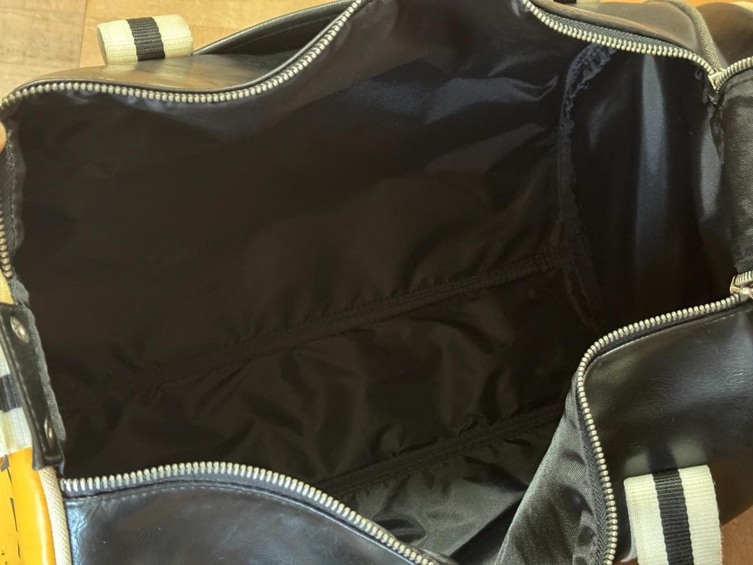 FRED PERRY ドラムバッグ 黒/黄