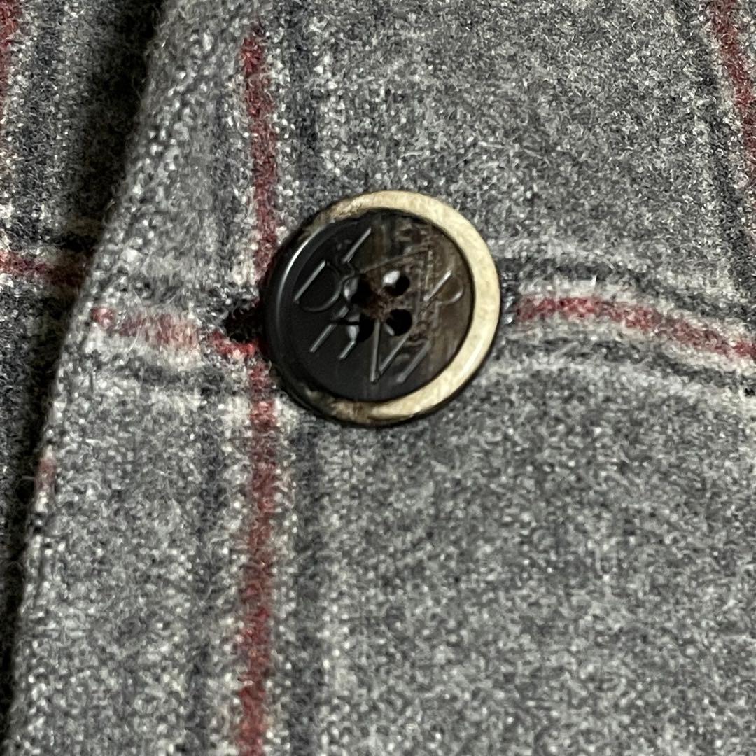 LARDINI ラルディーニ ウールテーラードジャケット チェック 46